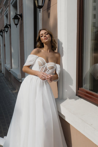 Organza Wedding Dress Asa - Olivia Bottega