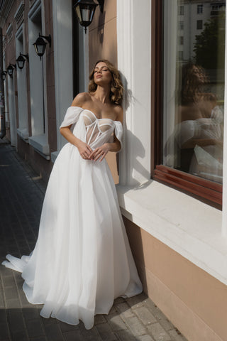 Organza Wedding Dress Asa - Olivia Bottega