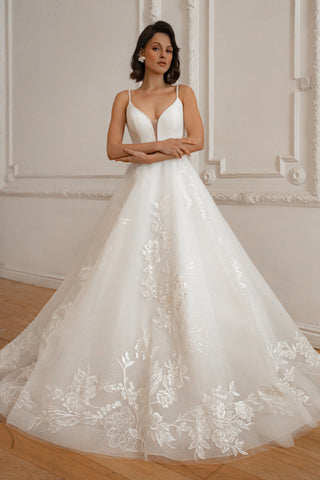 Lace Tulle Wedding Dress Tolinka - Olivia Bottega