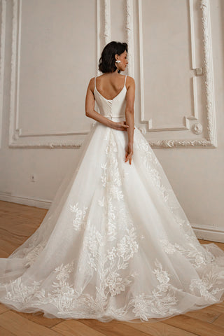 Lace Tulle Wedding Dress Tolinka - Olivia Bottega