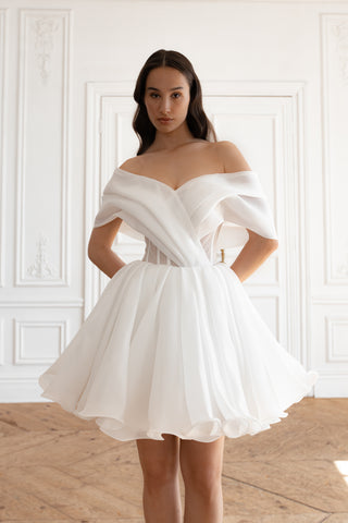 Short Organza Wedding Dress Inali - Olivia Bottega