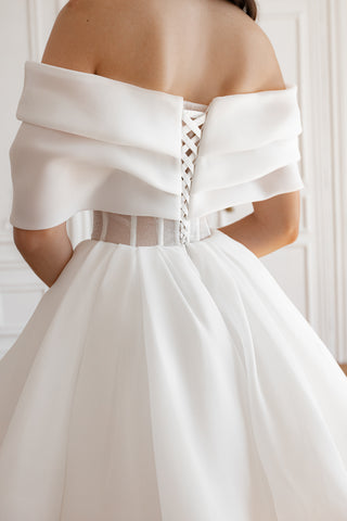 Short Organza Wedding Dress Inali - Olivia Bottega