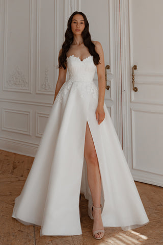 Wedding Dress Lillian with Detachable Train - Olivia Bottega