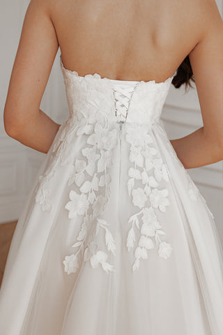 Wedding Dress Lillian with Detachable Train - Olivia Bottega