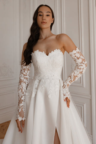 Wedding Dress Lillian with Detachable Train - Olivia Bottega