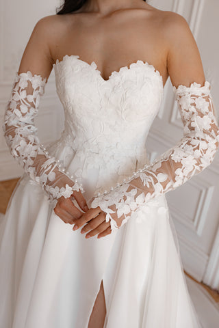 Wedding Dress Lillian with Detachable Train - Olivia Bottega