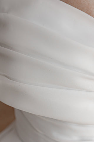 Organza Wedding Dress Enola with Leg Slit - Olivia Bottega