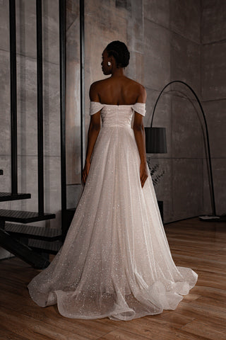 2 in 1 Sparkly Wedding Dress Amelia - Olivia Bottega