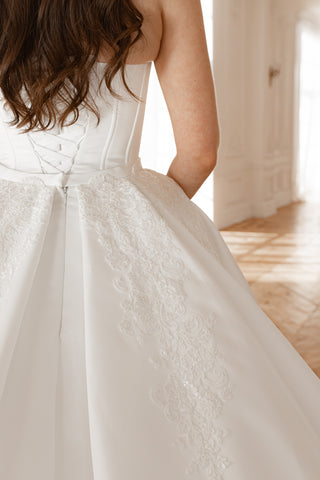 2 in 1  Wedding Dress Steltella with The Detachable Skirt - Olivia Bottega