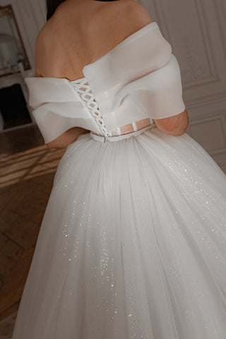 2 in 1 Wedding Dress Inali with Detachable Romanica Skirt - Olivia Bottega