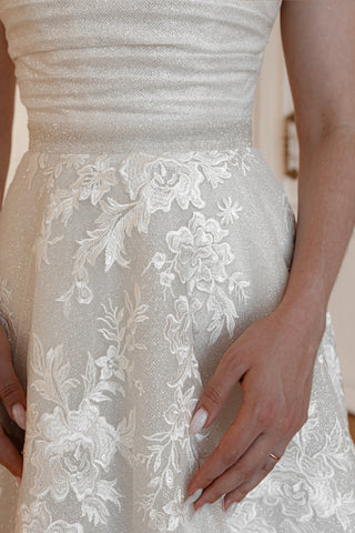 2 in 1 Wedding Dress Ebba With Detachable Divon Skirt - Olivia Bottega