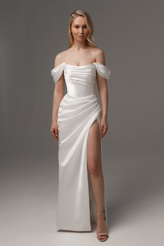 2 in 1 Wedding Dress Dakota With Detachable Fiorelia Skirt - Olivia Bottega