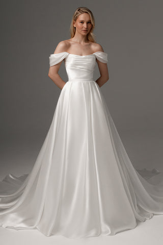 2 in 1 Wedding Dress Dakota With Detachable Fiorelia Skirt - Olivia Bottega