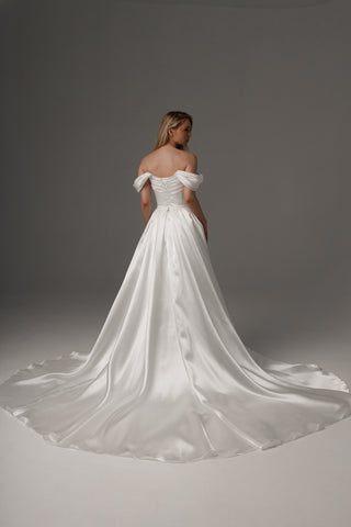 2 in 1 Wedding Dress Dakota With Detachable Fiorelia Skirt - Olivia Bottega