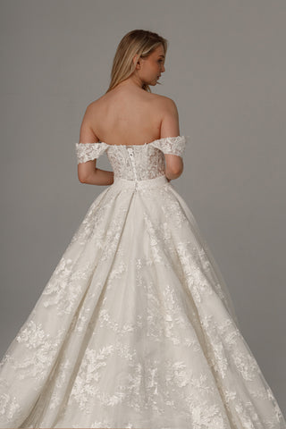 2 in 1 Wedding Dress Mitsis With Detachable Airis Skirt - Olivia Bottega