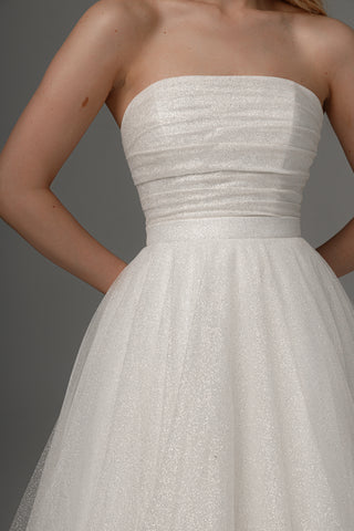 2 in 1 Wedding Dress Ebba With Detachable Kerstin Skirt - Olivia Bottega