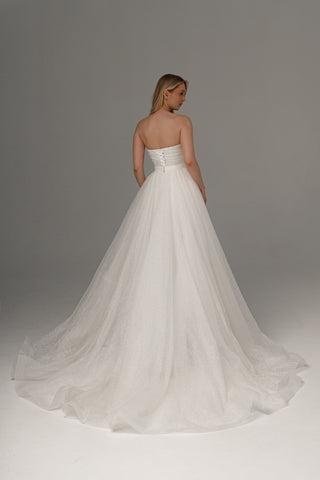 2 in 1 Wedding Dress Ebba With Detachable Kerstin Skirt - Olivia Bottega