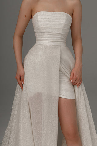 2 in 1 Wedding Dress Ebba With Detachable Calista Skirt - Olivia Bottega