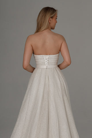 2 in 1 Wedding Dress Ebba With Detachable Calista Skirt - Olivia Bottega