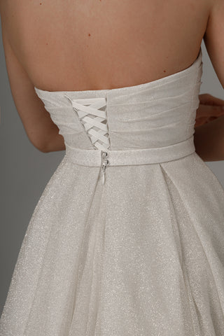 2 in 1 Wedding Dress Ebba With Detachable Calista Skirt - Olivia Bottega