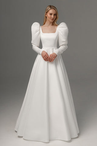 Wedding Dress Donoma with Long Sleeves - Olivia Bottega