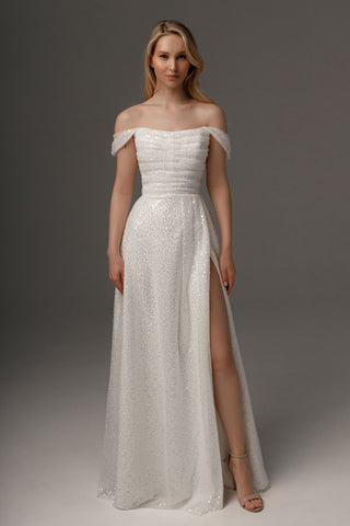 Wedding Dress Elu with Detachable Straps - Olivia Bottega