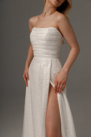 2 in 1 Wedding Dress Elu With Detachable Protea Skirt - Olivia Bottega