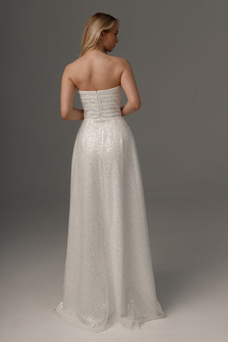 2 in 1 Wedding Dress Elu With Detachable Protea Skirt - Olivia Bottega