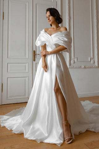 Wedding Dress Acerola with Leg Slit - Olivia Bottega