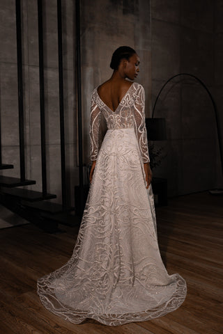 Lace A-line Wedding Dress Toba - Olivia Bottega