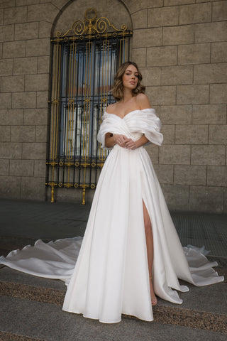 Wedding Dress Acerola with Leg Slit - Olivia Bottega