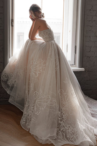 Floral Lace Wedding Dress Blum - Olivia Bottega