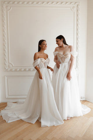 Plus Size Organza Wedding Dress Asa - Olivia Bottega