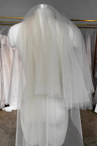 Wedding Veil Magic Nude Two-Tier Chapel 98" - Olivia Bottega