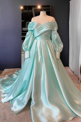 Aquamarine Wedding Dress Audrey - Olivia Bottega