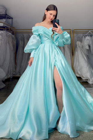 Aquamarine Wedding Dress Audrey - Olivia Bottega