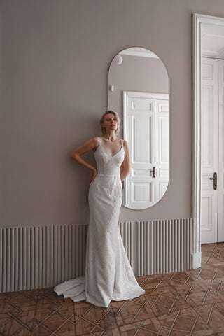 Classic Sparkle Mermaid Wedding Dress Ansa - Olivia Bottega