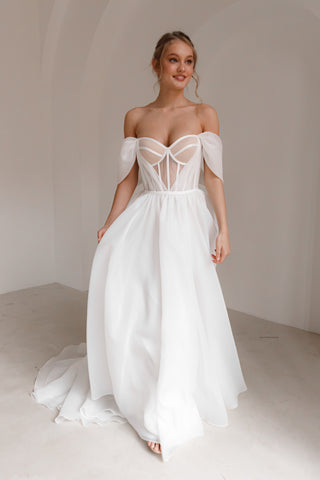 Organza Wedding Dress Asa - Olivia Bottega