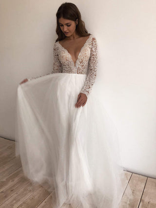 A-line wedding dress Aviv - oliviabottega