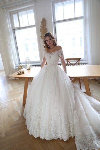 Lace wedding dress Elizabett Deco - oliviabottega