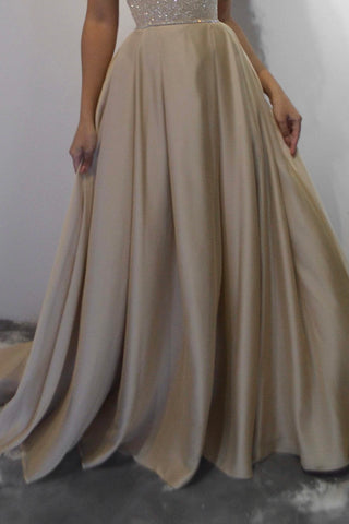 Evening Dress Jenni with Slit - Olivia Bottega