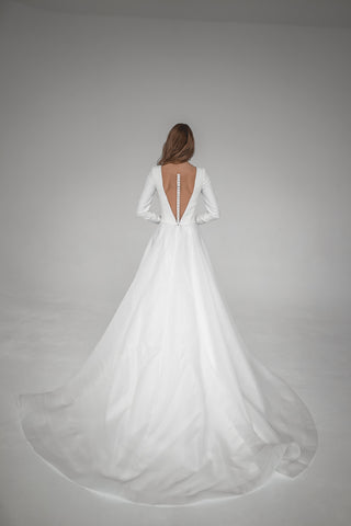 Minimalist Organza Wedding Dress Tayra - Olivia Bottega