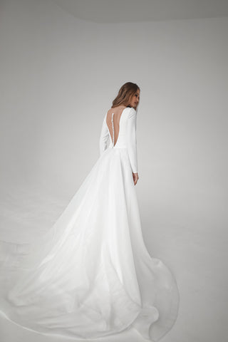 Minimalist Organza Wedding Dress Tayra - Olivia Bottega