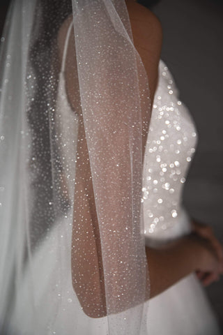 Sparkly wedding veil - oliviabottega