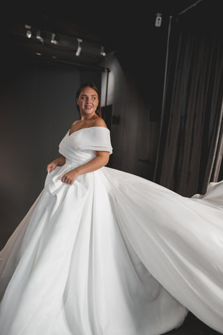 Plus Size Organza Wedding Dress Cardi - Olivia Bottega