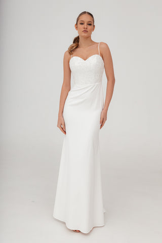 Minimalist Mermaid Wedding Dress Selena - Olivia Bottega