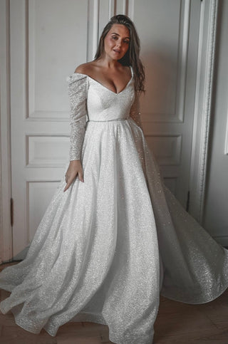 Plus Size Sparkly Wedding Dress Miranda - Olivia Bottega