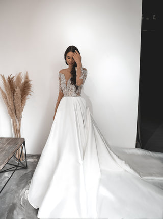 Mikado Wedding Dress Samantha - Olivia Bottega