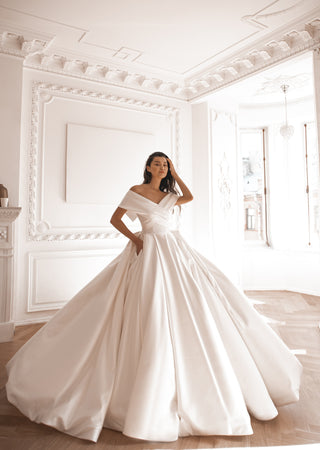 Classic Satin Ball Gown Protea - Olivia Bottega